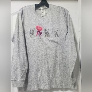 PINK "VICTORIA SECRET" LONG SLEEVE SHIRT SIZE SMALL